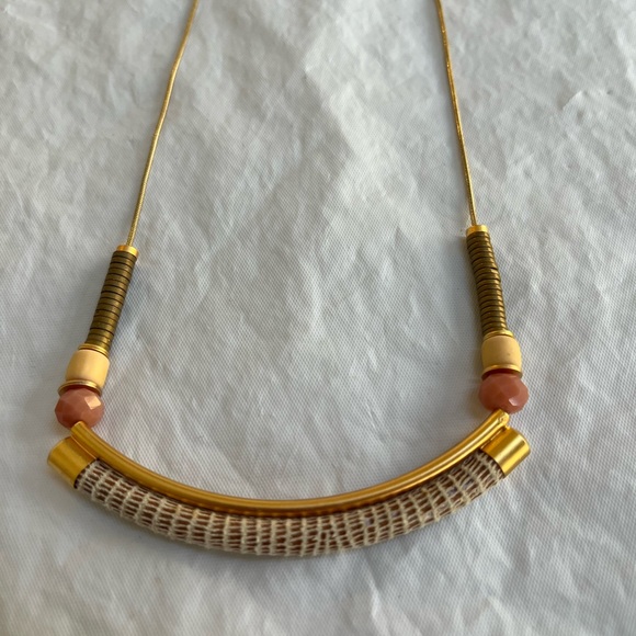 SHLOMIT OFIR Leather & Beaded Serengeti Necklace - Picture 2 of 6